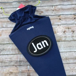 Namenspatch XXL für Schultüten mit Wunschnamen in schwarz oder weiß