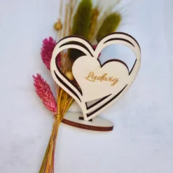 Namensschilder Hochzeit | Holz Tischdeko Hochzeit | Personalisierte Dekoration | Hochzeit Tischkarte | Gastgeschenk