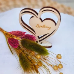 Namensschilder Hochzeit | Holz Tischdeko Hochzeit | Personalisierte Dekoration | Hochzeit Tischkarte | Gastgeschenk