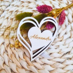 Namensschilder Hochzeit | Holz Tischdeko Hochzeit | Personalisierte Dekoration| Hochzeit Tischkarte | Gastgeschenk