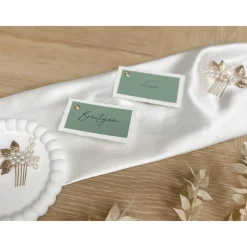 Namensschilder I Platzkarten I „Modern Greenery“ - Modernes & detailreiches Design - verschiedene Farben