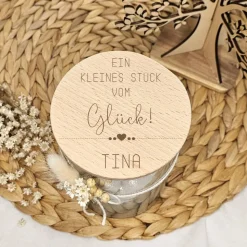 Naschglas " Du bist toll " personalisiert, Vorratsglas Geschenk Freundin, Glas, Geldgeschenk, Gutscheinverpackung