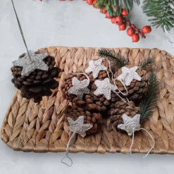 Natürliche Weihnachtsdeko: Kiefer- & Fichtenzapfen als rustikaler Baumschmuck – Winterdekoration zum Aufhängen