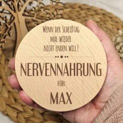 Nervennahrung Geschenk Kollegen, Vorratsglas mit Namen, Geschenk Arbeitskollegin, Geschenkidee Kleinigkeit Kollegin