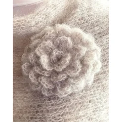 Neue Farbe!Braut Stola,Hochzeit,milchcafe creme,Tuch,Alpaka,Seide! Schal, gestrickt!