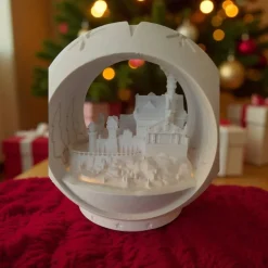 Neuschwanstein Windlicht Kugel – Magische 3D-gedrucktes Weihnachtsdekolicht