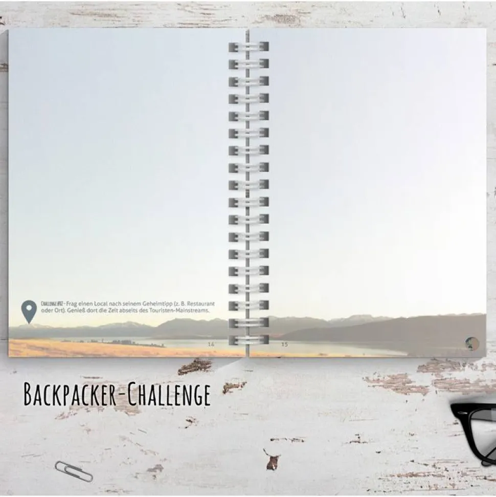 Neuseeland Reisetagebuch zum selberschreiben / als Abschiedsgeschenk - DIN A5 mit interaktiven Aufgaben & Reise-Zitaten