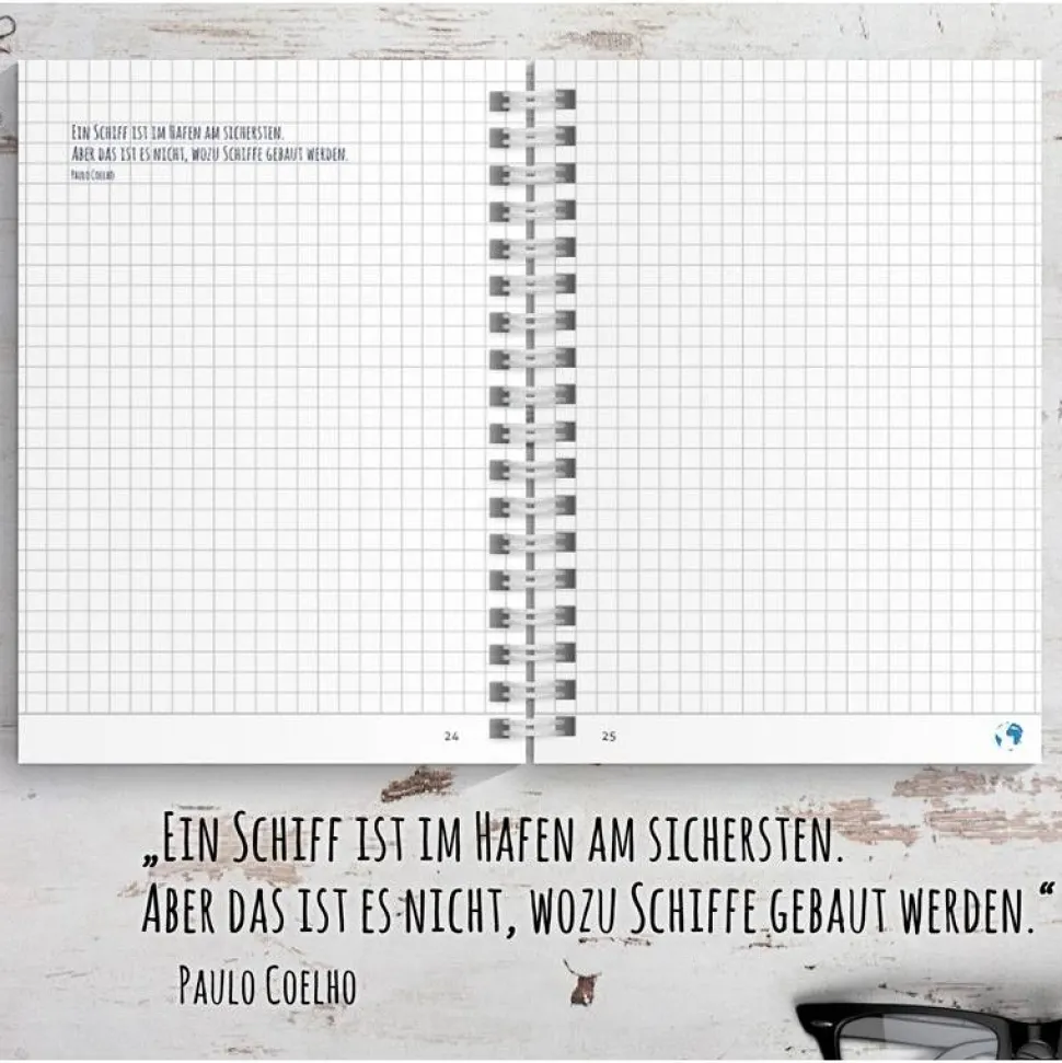 Neuseeland Reisetagebuch zum selberschreiben / als Abschiedsgeschenk - DIN A5 mit interaktiven Aufgaben & Reise-Zitaten