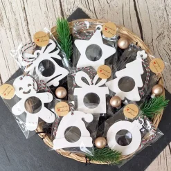 Niedliche Anhänger für Schokokugeln zum aufhängen und verschenken ~ Geschenkanhänger Weihnachten