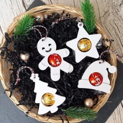 Niedliche Anhänger für Schokokugeln zum aufhängen und verschenken ~ Geschenkanhänger Weihnachten