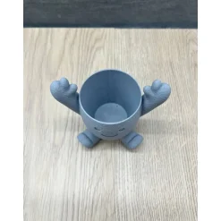 Niedlicher 3D-Blumentopf mit Gesicht | Lustige Pflanztopf-Figur für Sukkulenten | Fensterbank & Wohnzimmer Deko | Perfek