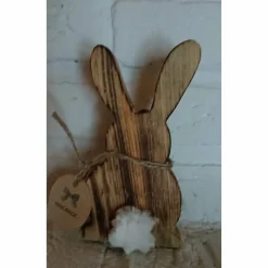 Niedlicher Osterhase aus Fichtenholz