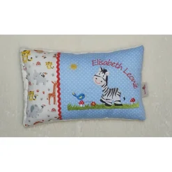 Niedliches kleines Zebra & Name - Geburt, Taufe, personalisierte Kissen, Kindergarten, Geschenk zur Geburt