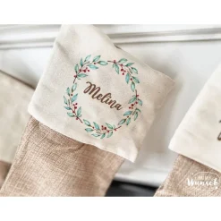 Nikolaus | Nikolausstiefel | Personalisiert | Nikolausgeschenk | große Socke | Geschenk zum Nikolaus | Weihnachtssocke |