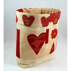 Nikolausbeutel, Weihnachtsutensilo, Stoffkörbchen