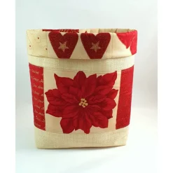 Nikolausbeutel, Weihnachtsutensilo, Stoffkörbchen