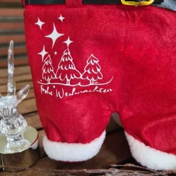 Nikolaushose Mini personalisierbar | Weihnachtsmann Hose als Geschenkverpackung | Lustige Nikolaus Geschenkidee für Kind
