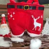 Nikolaushose Mini personalisierbar | Weihnachtsmann Hose als Geschenkverpackung | Lustige Nikolaus Geschenkidee für Kind