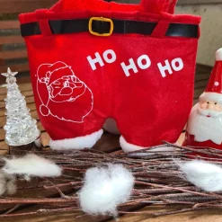 Nikolaushose Mini personalisierbar | Weihnachtsmann Hose als Geschenkverpackung | Lustige Nikolaus Geschenkidee für Kind