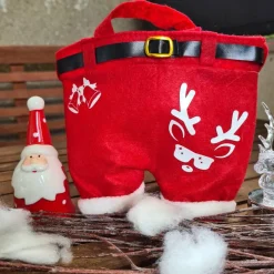 Nikolaushose Mini personalisierbar | Weihnachtsmann Hose als Geschenkverpackung | Lustige Nikolaus Geschenkidee für Kind