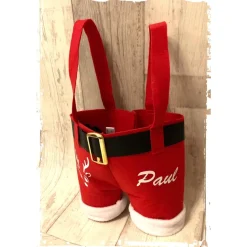 Nikolaushose mit Name und Rentiergesicht - Nikolaussocke - Nikolaussäckchen - Nikolausstiefel