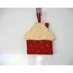 Nikolaushäuschen schöner Advents- und Weihnachts-Dekohänger genäht von Hobbyhaus