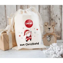 Nikolaussack, Geschenke Kinder personalisiert mit Name, Nikolausgeschenk, Tasche, Nikolausbeutel Weihnachten