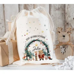 Nikolaussack, Geschenke Kinder personalisiert mit Name, Nikolausgeschenk, Tasche, Nikolausbeutel Weihnachten