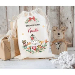Nikolaussack, Geschenke Kinder personalisiert mit Name, Nikolausgeschenk, Tasche, Nikolausbeutel Weihnachten