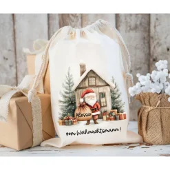 Nikolaussack, Geschenke Kinder personalisiert mit Name, Nikolausgeschenk, Tasche, Nikolausbeutel Weihnachten