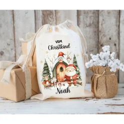 Nikolaussack, Geschenke Kinder personalisiert mit Name, Nikolausgeschenk, Tasche, Nikolausbeutel Weihnachten