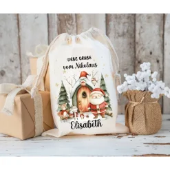 Nikolaussack, Geschenke Kinder personalisiert mit Name, Nikolausgeschenk, Tasche, Nikolausbeutel Weihnachten
