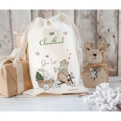 Nikolaussack, Weihnachtssäckchen personalisiert mit Name, Nikolausgeschenk, Tasche, Nikolausbeutel Weihnachten