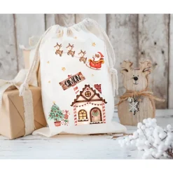 Nikolaussack, Weihnachtssäckchen personalisiert mit Name, Nikolausgeschenk, Tasche, Nikolausbeutel Weihnachten
