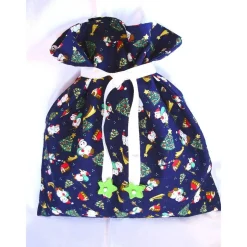 Nikolaussäckchen in blau mit schönen Kindermotiven genäht von Hobbyhaus