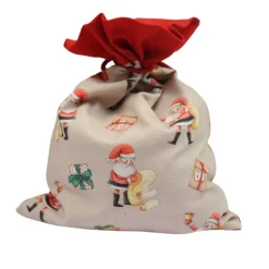 Nikolaussäckchen Nikolaus mit Geschenk und Namen Dekoration Weihnachten  Advent Alternative Nikolaustiefel Nikolaussack