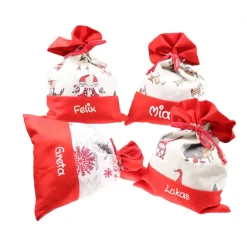 Nikolaussäckchen Schneeflocke mit Namen - Dekoration zu Weihnachten oder Advent Alternative Nikolaustiefel Nikolaussack