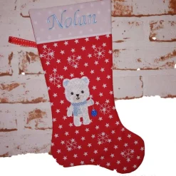 Nikolausstiefel Bär mit Namen