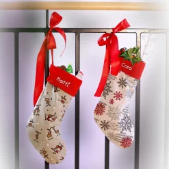 Nikolausstiefel Elch mit Namen - Nikolaussocke personalisiert - Geschenk zum Nikolaus Advent - Weihnachststiefel