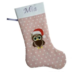 Nikolausstiefel Eule mit Namen