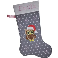 Nikolausstiefel Eule mit Namen