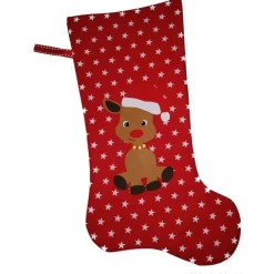 Nikolausstiefel Größe "XXL" mit aufgebügeltem Motiv Rentier