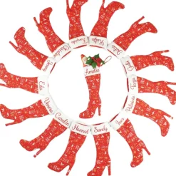 Nikolausstiefel inkl. Name Nikolaushighheel High Heel Weihnachtsstiefel