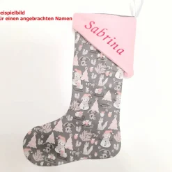 Nikolausstiefel, Kaminsocke mit Norweger Muster Print