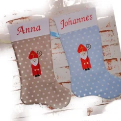 Nikolausstiefel klein Bischof mit Namen Größe XXL