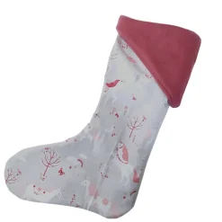 Nikolausstiefel mit Einhorn Motiv, Kaminsocke zum befüllen und aufhängen