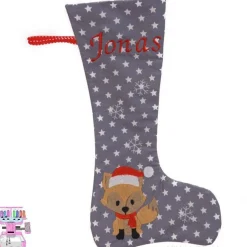 Nikolausstiefel mit Name Jonas bestickt