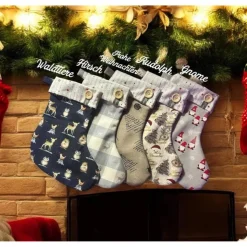 Nikolausstiefel mit Namen – Weihnachtsstiefel zum Befüllen | Personalisiertes Nikolaus Geschenk Handmade | Weihnachtsdek