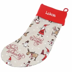 Nikolausstiefel Nikolaus mit Namen  - Nikolaussocke personalisiert - Geschenk zum Nikolaus Advent - Weihnachststiefel