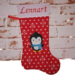 Nikolausstiefel Pinguin mit Namen